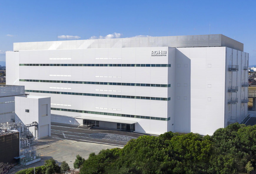 ROHM achève la construction d’un nouveau bâtiment respectueux de l’environnement sur son site Apollo de la ville japonaise de Chikugo afin d’accroître les capacités de production des composants de puissance SiC